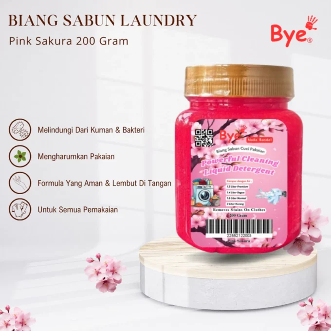 Biang Sabun Laundry 200 Gram Berkualitas Lebih Hemat Untuk Cucian Bersih Wangi Tahan Lama