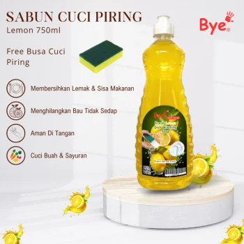 Sabun Piring Cair 750ml Praktis Kuat Melawan Minyak Aroma Segar Alami Aman Untuk Tangan Ekonomis dan Hemat Waktu