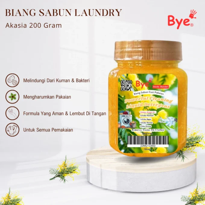 Biang Detergen Konsentrat 200 gram Cocok Untuk Usaha Laundry Pakaian Bersih Maksimal