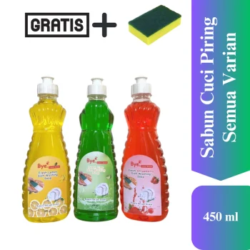 Sabun Cuci Piring 450ml Ampuh Bersihkan Lemak Hemat Wangi Segar Aman Untuk Tangan Ramah Lingkungan