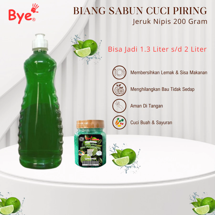 Sabun Cuci Piring Konsentrat 200g Busa Melimpah Hemat Pemakaian dan Ramah di Tangan 1 Sabun Cuci Piring Konsentrat 200g Busa Melimpah Hemat Pemakaian dan Ramah di Tangan