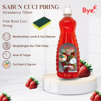 Pembersih Piring 750ml Membersihkan Lemak Membandel Busa Berlimpah Lembut di Kulit Wangi Menyenangkan Pilihan Terbaik Untuk Dapur Bersih