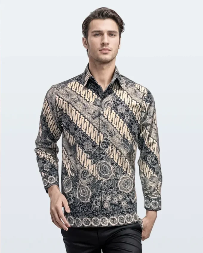 Kemeja Batik Lengan Panjang Parang Boket – Kelengan