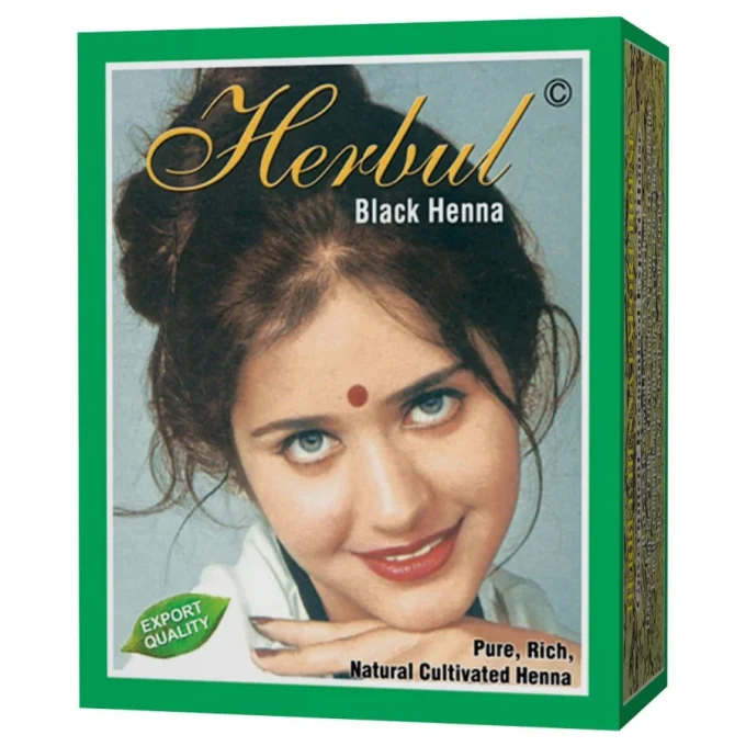 HERBUL BLACK HENNA 1 BOX ISI 6 X10G