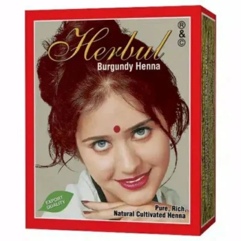 Henna Semir Rambut Herbul Burgundy 10 gram