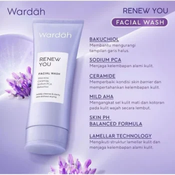 WARDAH RENEW YOU SERIES FACIAL WASH/TONER/SERUM