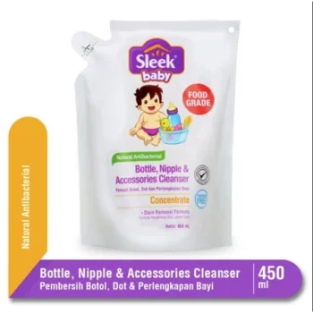 sleek baby bottle nipple & accessories cleanser 450ml