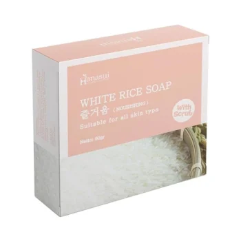 HANASUI SOAP 60GR WHITE RICE SABUN BERAS PUTIH