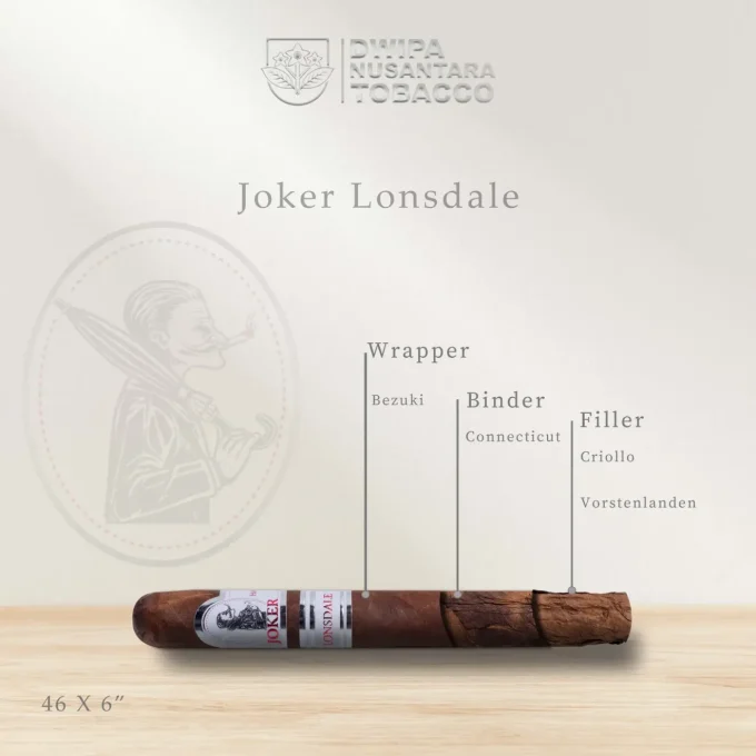 Cigar/Cerutu JOKER LONSDALE 5 BOX (1 Box Isi 12 Batang) Dwipa Nusantara Tobacco - Image 2