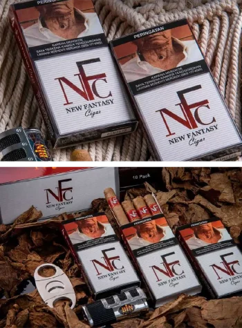 Cerutu Bin Cigar NFC RED Isi 4 Batang