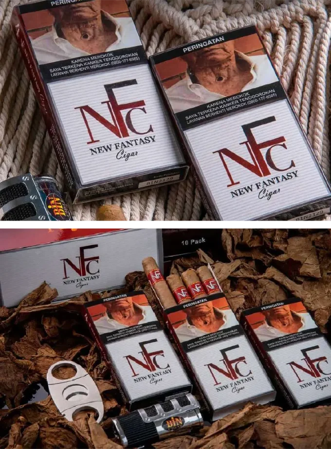 Cerutu Bin Cigar NFC RED Isi 4 Batang