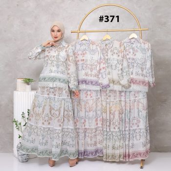 Gamis Motif Premium #371 – Bahan Adem, Model Kekinian, Harga Grosir Langsung Pabrik!