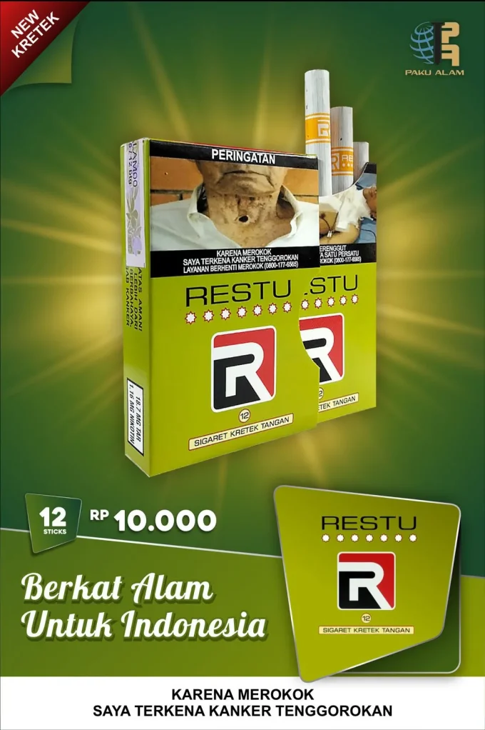 Rokok Restu Slop (1 Bungkus isi 12 stick) Kretek Rasa Khas