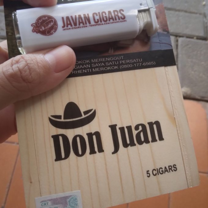 Cerutu Don Juan (Box isi 5) + Lighter