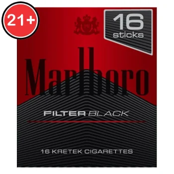 MARLBORO ROKOK FILTER BLACK BKS 16'S