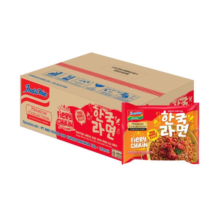 INDOMIE MIE GORENG PREMIUM KOREAN FIERY CHIKIN PCK 94g per KARTON/DUS