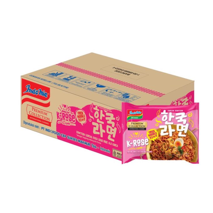 INDOMIE MIE GORENG PREMIUM KOREAN K-ROSE PCK 85g per KARTON/DUS