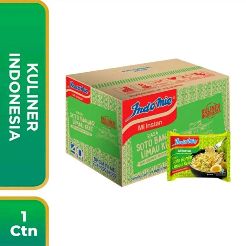 INDOMIE MIE INSTANT KHAS KAL-SEL SOTO BNJAR KUIT PCK 75g per KARTON/DUS