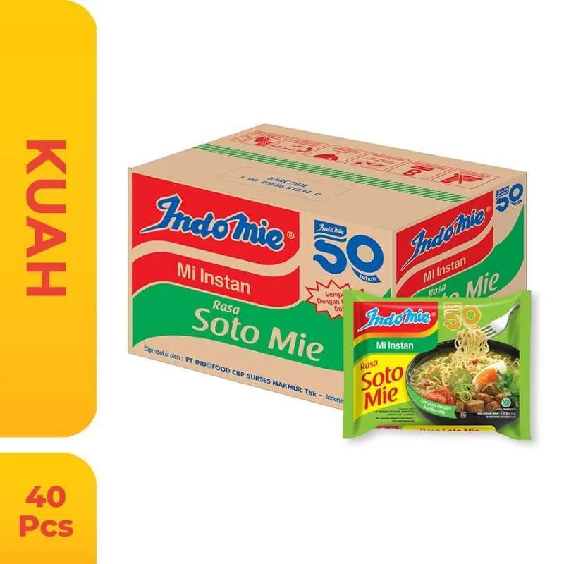 INDOMIE MIE INSTANT SOTO MIE PCK 70g per KARTON/DUS