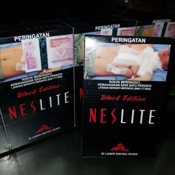 NESLITE ROKOK FILTER 16'S HITAM BKS