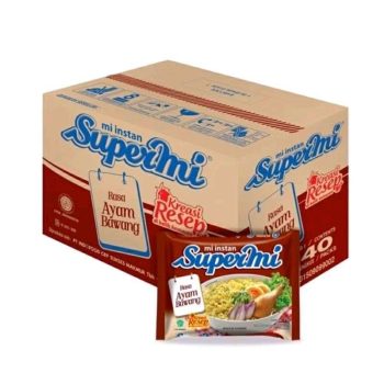 SUPERMI MIE INSTANT AYAM BAWANG PCK 75g per KARTON/DUS MURAH