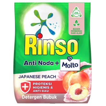 RINSO DETERJEN POWDER + MOLTO JAPANESE PEACH SCT 40/38g