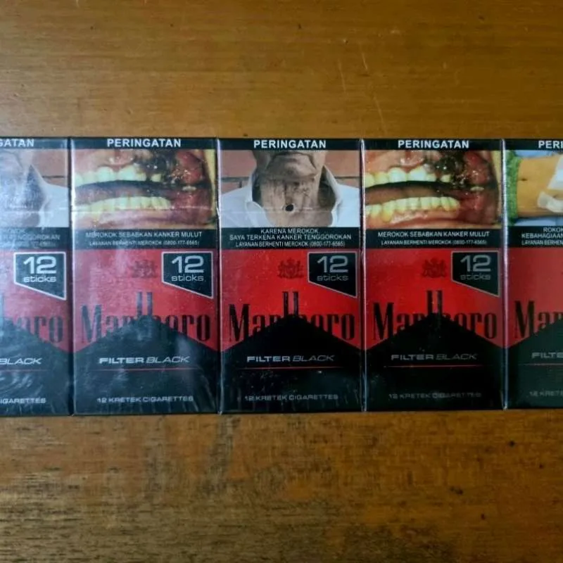 MARLBORO ROKOK FILTER BLACK BKS 12'S (SLOP)